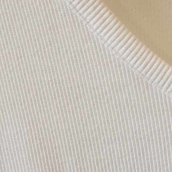 Rib V-Neck Long Sleeve Shirt (Bundle of 2) Brown and White:  Size:  XXL - Picture 4 of 13